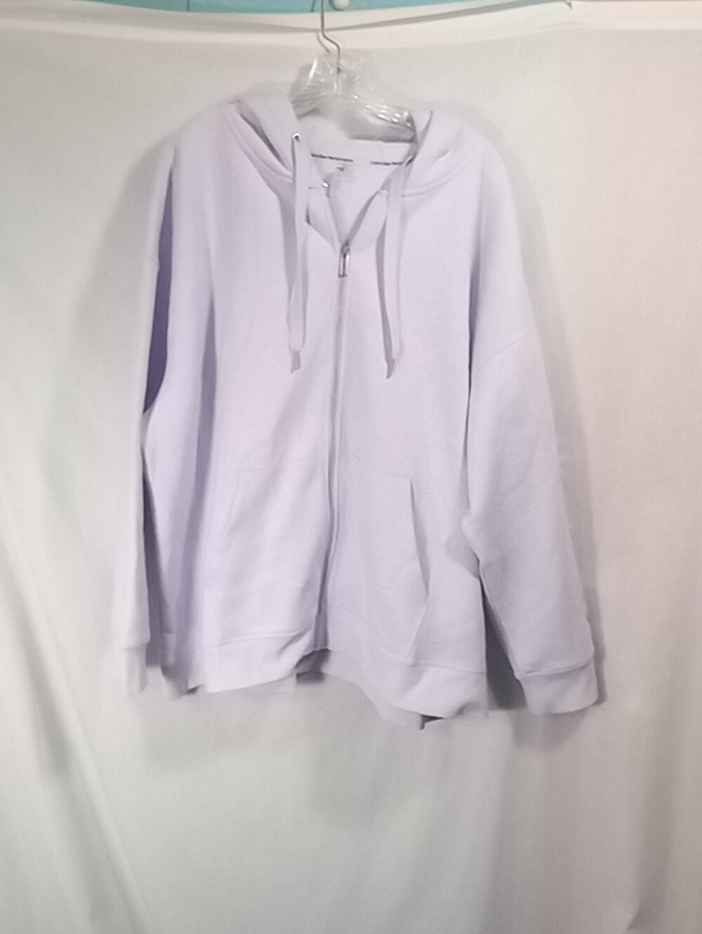 Calvin Klein Performance Lavender Plus Size Zip-Up Hoodie Jacket Size 3X